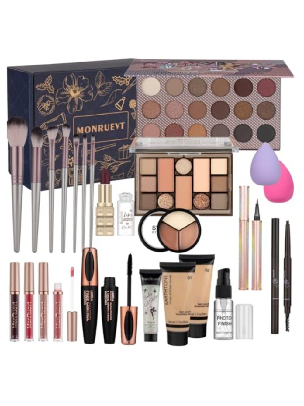 All-in-One Makeup Kit 16-Shade Eyeshadow Palette Full Face Set